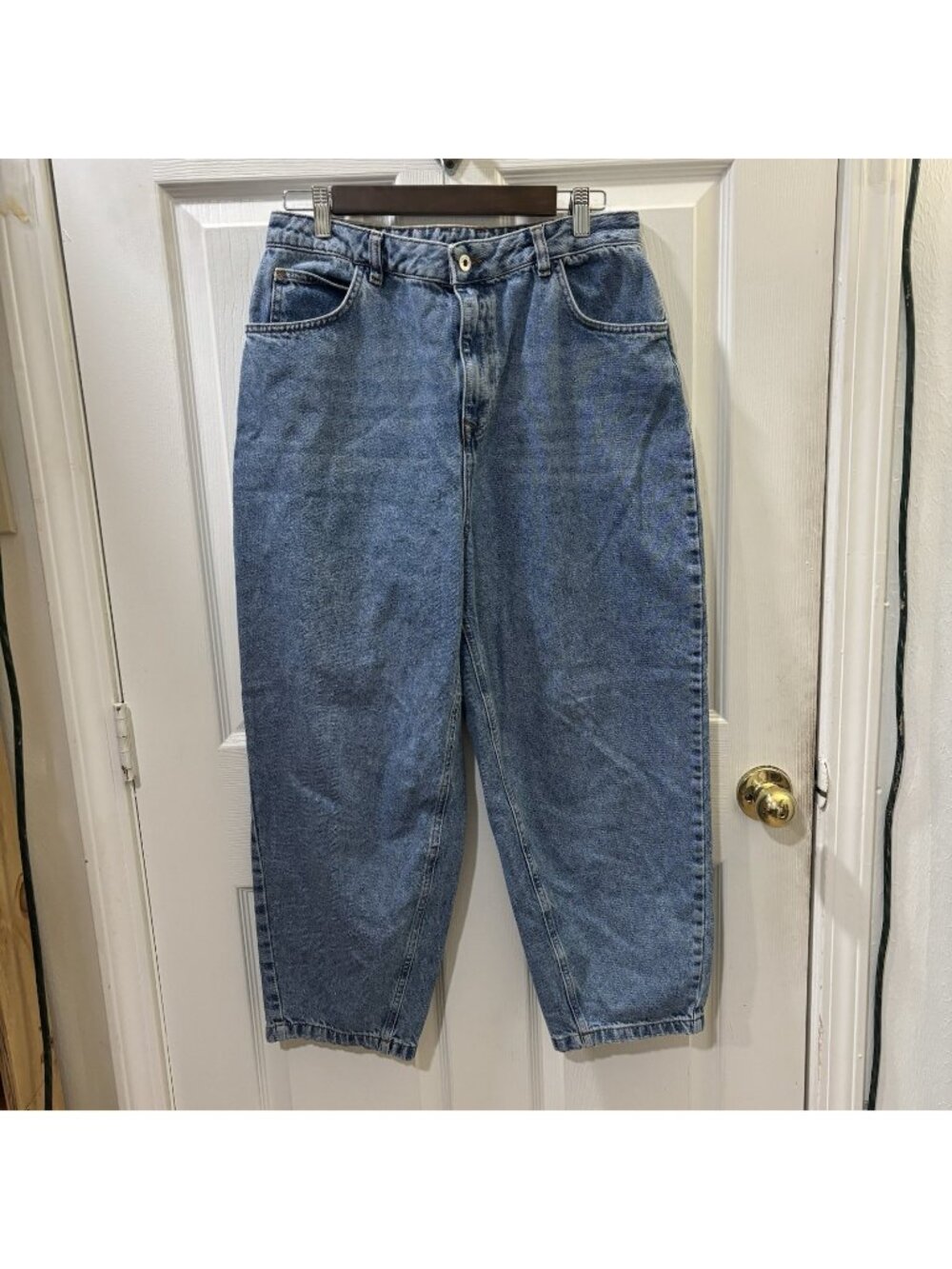 Collusion  asos high waisted Ballon Denim Jeans Mid Wash Women 32